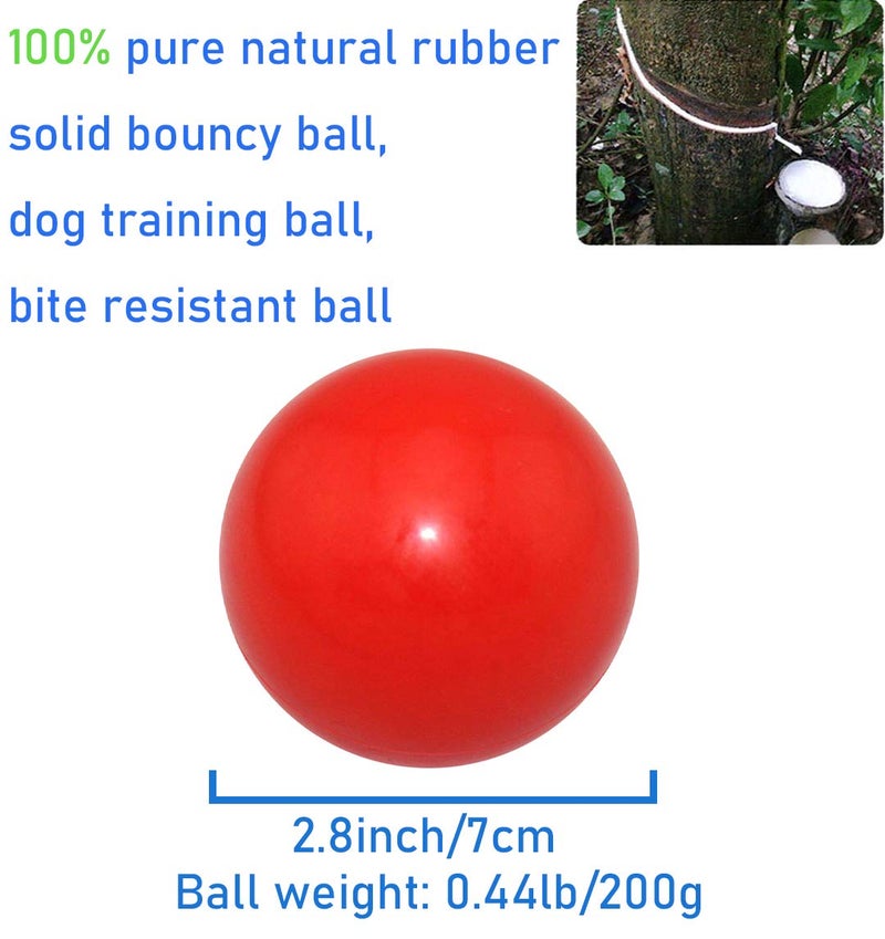 Sunglow Durable Dog Ball for Chewing & Training, Tough Indestructible Dog Chew Toy, Solid Rubber Bouncy Ball, Cleans Your Dog's Teeth & Improves Mental Health - Image 2